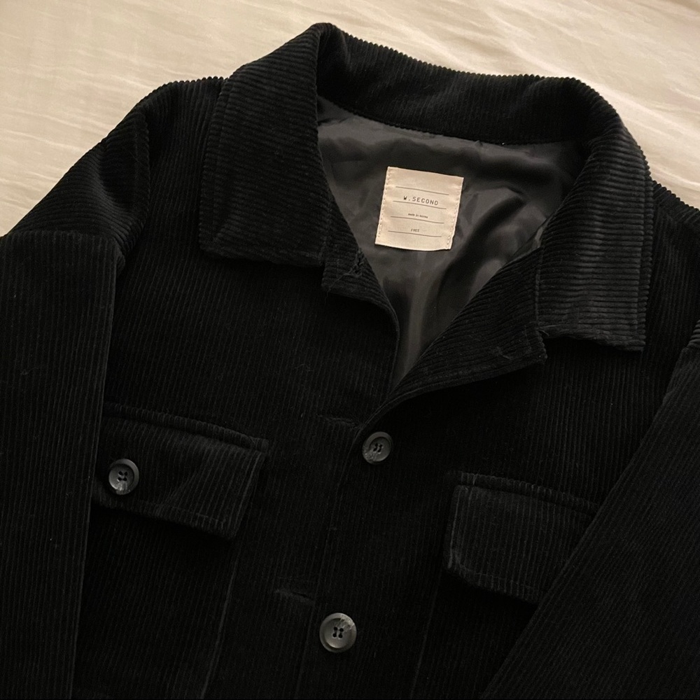 black corduroy jacket
